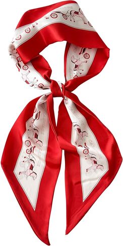 Hair Scarf for Women - 53"x5.3" Purse Scarf, Extra Long Satin Wrap, Versatile Belt & Boho Neck Accessory in Kuwait