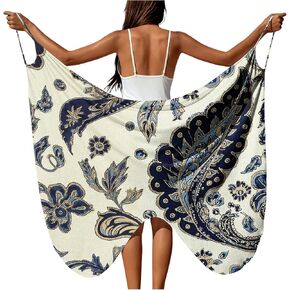 DASAYO Beach Cover Ups for Women Plus Size Sarong Wrap Swimsuit Coverup Gauze Bikini Cover Up Dress Summer Vacation Outfits in Kuwait