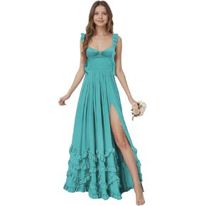 Chiffon Ruffle Junior Bridesmaid Dresses for Wedding Flower Girl Dress A Line Long Girls Formal Party Gowns in Kuwait