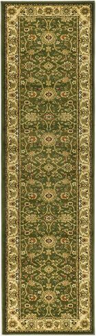 SAFAVIEH Lyndhurst Collection Runner Rug - 2'3" x 10', Sage & Ivory, Traditional Oriental Design, Non-Shedding & Easy Care, Ideal for High Traffic Areas in Living Room, Bedroom (LNH212C) in Saudi Arabia