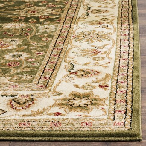 SAFAVIEH Lyndhurst Collection Runner Rug - 2'3" x 10', Sage & Ivory, Traditional Oriental Design, Non-Shedding & Easy Care, Ideal for High Traffic Areas in Living Room, Bedroom (LNH212C) in Saudi Arabia