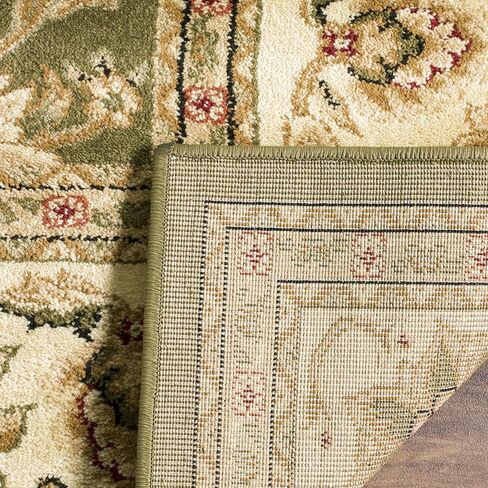 SAFAVIEH Lyndhurst Collection Runner Rug - 2'3" x 10', Sage & Ivory, Traditional Oriental Design, Non-Shedding & Easy Care, Ideal for High Traffic Areas in Living Room, Bedroom (LNH212C) in Saudi Arabia