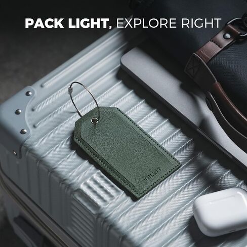 VULKIT Luggage Tags 2 Pack Baggage Tags for Suitcase, Backpacks & Briefcase, Travel Essentials & Cruise Accessories in Saudi Arabia