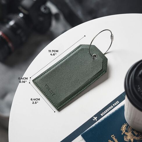 VULKIT Luggage Tags 2 Pack Baggage Tags for Suitcase, Backpacks & Briefcase, Travel Essentials & Cruise Accessories in Saudi Arabia