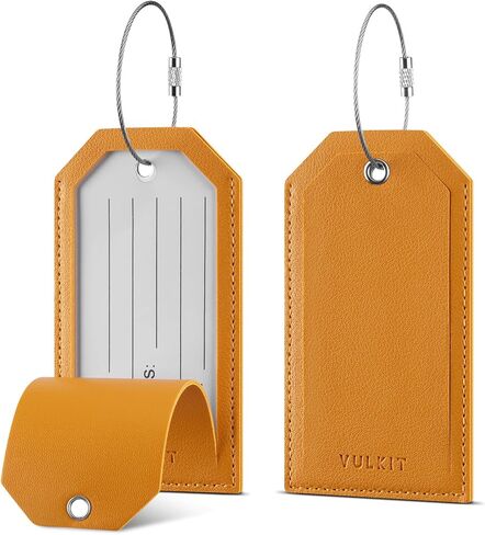 VULKIT Luggage Tags 2 Pack Baggage Tags for Suitcase, Backpacks & Briefcase, Travel Essentials & Cruise Accessories in Saudi Arabia