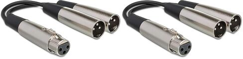 كابل Hosa YXM-121 XLR3F إلى Dual XLR3M Y، 6 بوصة in Saudi Arabia