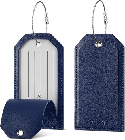 VULKIT Luggage Tags 2 Pack Baggage Tags for Suitcase, Backpacks & Briefcase, Travel Essentials & Cruise Accessories in Saudi Arabia