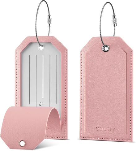 VULKIT Luggage Tags 2 Pack Baggage Tags for Suitcase, Backpacks & Briefcase, Travel Essentials & Cruise Accessories in Saudi Arabia