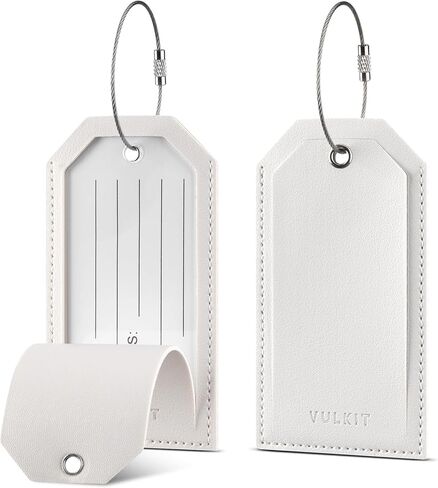 VULKIT Luggage Tags 2 Pack Baggage Tags for Suitcase, Backpacks & Briefcase, Travel Essentials & Cruise Accessories in Saudi Arabia