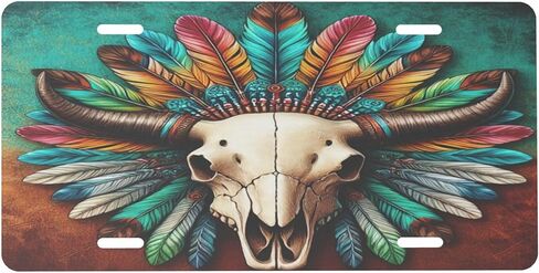 Flower Unicorn Psychedelic Front License Plate for Women Men Funny Car License Plates with 4 Holes Aluminum Metal Novelty Vanity Tag Cover Rust-Proof Us Canada Car Decor Accessory 6 * 12 Inches 819 in Saudi Arabia