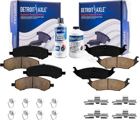 محور ديترويت - مجموعة الفرامل الخلفية لـ 1997 CL، 1991-1997 Honda Accord استبدال 1991 1992 1993 1994 1995 1996 1997 دوارات فرامل قرصية محفورة ومشقوقة وسادات فرامل سيراميك in Saudi Arabia