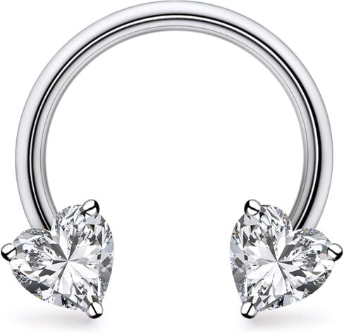 16G F136 التيتانيوم موضوع داخلي حدوة الحصان الحاجز الأنف الدائري ثقب المجوهرات الدائرية الحديد اللولب دافئ الزنمة روك Daith الغضروف القرط الشفاه الدائري ثقب المجوهرات للنساء الرجال 8MM 10MM in Kuwait