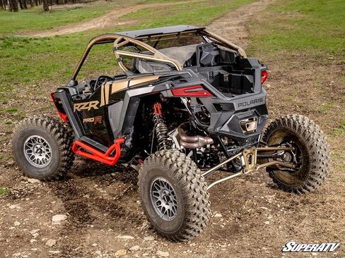 SuperATV Rear Windshield Compatible With Polaris RZR Pro R: 2025+ | Light Tint | 2 Seat with Rockford Fosgate Audio in Saudi Arabia