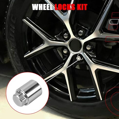 مجموعة قفل العجلة، سبيكة متوافقة مع سيارة سوبارو Ascent BRZ، Crosstrek، Forester، Imrpeza، Legacy، Outback، Sti، Tribeca، WRX استبدال # B321SFL000، B321SFG000 (5 قطع) in Saudi Arabia
