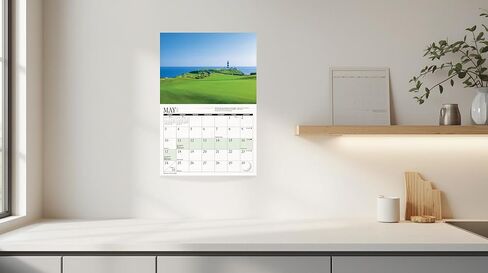 أفضل تقويم حائط للجولف لعام 2026 - يتضمن تواريخ جولة PGA (التخصصات) - 13.5 بوصة × 20 بوصة مفتوحة in Kuwait