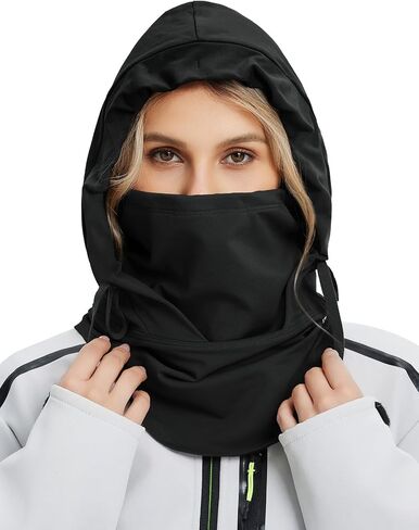 baleaf Balaclava Ski Mask Winter Water Resistant Face Mask for Women Men Cold Weather Gear Skiing Snowboarding Neck Gaiter Black in Saudi Arabia