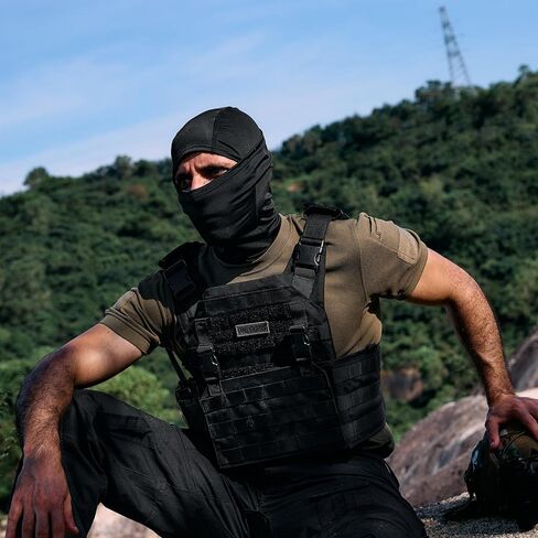 OneTigris 2 Pack Balaclava Face Mask for Men,Tactical Full Face Mask with Neck Protecd,4 Seasons Use for Airsoft Camping Hiking Travel Riding Black in Saudi Arabia