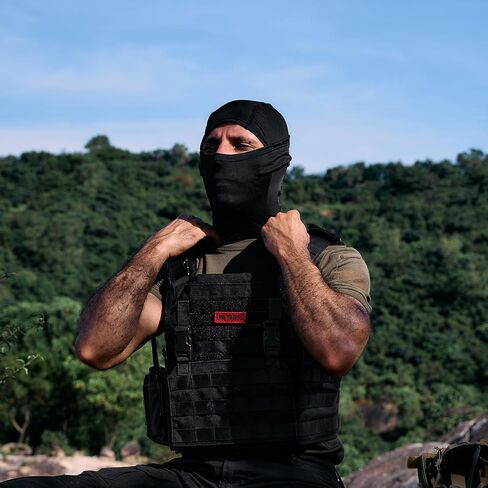 OneTigris 2 Pack Balaclava Face Mask for Men,Tactical Full Face Mask with Neck Protecd,4 Seasons Use for Airsoft Camping Hiking Travel Riding Black in Saudi Arabia