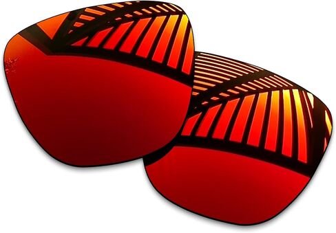 4 Pairs Replacement Lenses for Oakley Sylas XL OO9448 60mm Sunglasses - Solid Black+Emerald+Ice Blue+Fire Red in Saudi Arabia
