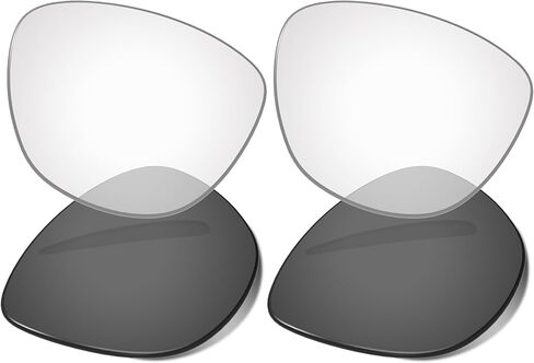 Vonxyz Lenses Replacement for Ray-Ban Meta Skyler RW4010 52mm Smart Glasses - 2 Pairs Clear Black Photochromic Activated Transition in Saudi Arabia