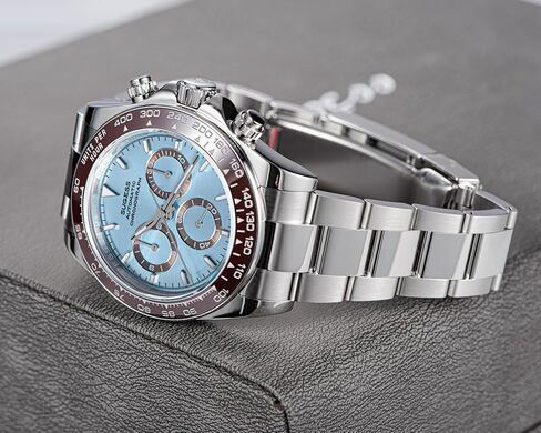 ساعة يد Sugess Chrono Racing 39mm 418-2 S418-2.006.E غطاء خلفي ميكانيكي أوتوماتيكي طاووس 41 جوهرة SL4801 كرونوغراف للرجال Seagull 1963 in Saudi Arabia