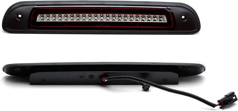 iJDMTOY عدسة حمراء داكنة طراز سيارة السباق ستروب/فلاش LED عالي التركيب للفرامل الثالثة/مجموعة ضوء التخليص متوافقة مع 2000-2006 Toyota Tundra (Gen1) in Kuwait