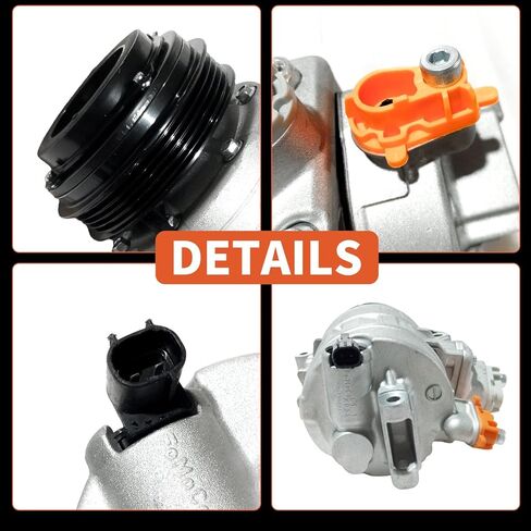 ضاغط مكيف الهواء متوافق مع القابض المتوافق مع Ford Edge Fusion 2.0L 2.5L 2013-2020، لسيارة Lincoln MKZ 2.0L 2013-2020، ضاغط التيار المتردد، يستبدل DG9H19D629CA، DG9Z19703C in Kuwait