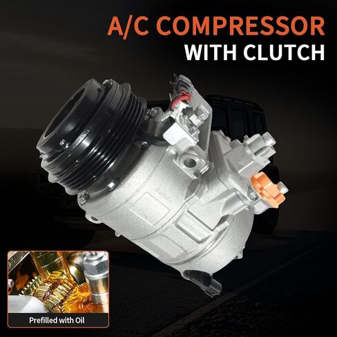 ضاغط مكيف الهواء متوافق مع القابض المتوافق مع Ford Edge Fusion 2.0L 2.5L 2013-2020، لسيارة Lincoln MKZ 2.0L 2013-2020، ضاغط التيار المتردد، يستبدل DG9H19D629CA، DG9Z19703C in Kuwait