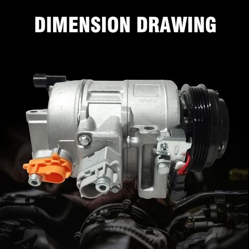 ضاغط مكيف الهواء متوافق مع القابض المتوافق مع Ford Edge Fusion 2.0L 2.5L 2013-2020، لسيارة Lincoln MKZ 2.0L 2013-2020، ضاغط التيار المتردد، يستبدل DG9H19D629CA، DG9Z19703C in Kuwait