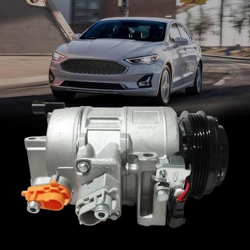 ضاغط مكيف الهواء متوافق مع القابض المتوافق مع Ford Edge Fusion 2.0L 2.5L 2013-2020، لسيارة Lincoln MKZ 2.0L 2013-2020، ضاغط التيار المتردد، يستبدل DG9H19D629CA، DG9Z19703C in Kuwait