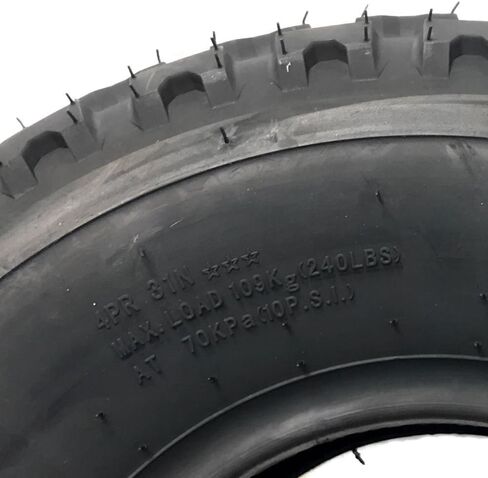MMG Set of 2 ATV Tubeless Tire 19x7-8 (175/80-8) Split-knob Tread Design for all terrains - Front Tires provide solid traction and control (P136A) in Saudi Arabia