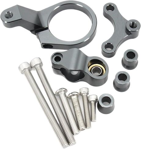 Motorcycle Steering Damper Bracket Stabilizer Linear Mount Support Kit Compatible With CBR 650 R CBR650 650R 2019-2020(Titanium) in Kuwait