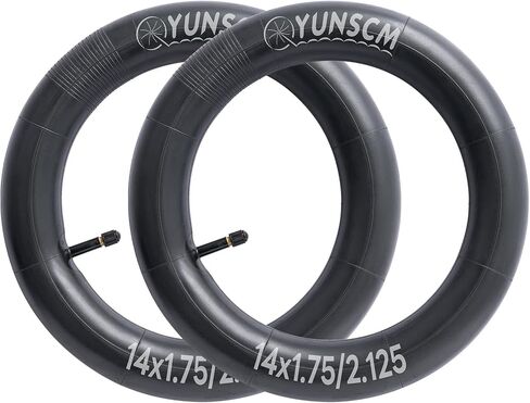 2 قطعة أنابيب دراجة 14 بوصة 14x1.75/1.95/2.125 AV34mm Schrader Valve 14 بوصة أنابيب داخلية للدراجة متوافقة مع 14x1.75 14x1.9 14x1.95 14x2.1 14x2.10 14x2.125 أنابيب إطارات الدراجة (G-162) in Saudi Arabia