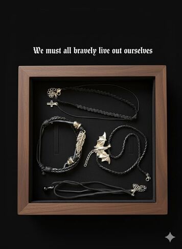 مجموعة هدايا مجوهرات قوطية مكونة من 35 قطعة من Mystery Jewelry Jar، إكسسوارات نسائية كلاسيكية مع 8 قلادات وأقراط وخواتم وأساور وحفلات تنكرية وتزيين الأزياء in Saudi Arabia