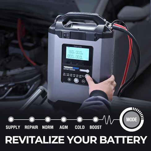 TOPDON USA - 90A Stable Power Supply Smart Charger 12V/24V in Saudi Arabia