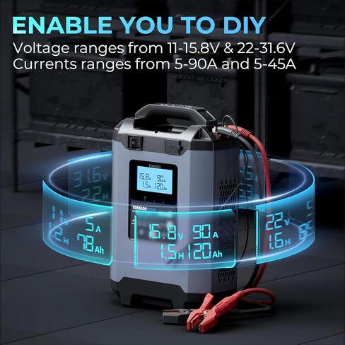 TOPDON USA - 90A Stable Power Supply Smart Charger 12V/24V in Saudi Arabia