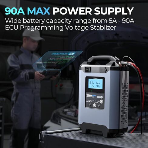 TOPDON USA - 90A Stable Power Supply Smart Charger 12V/24V in Saudi Arabia