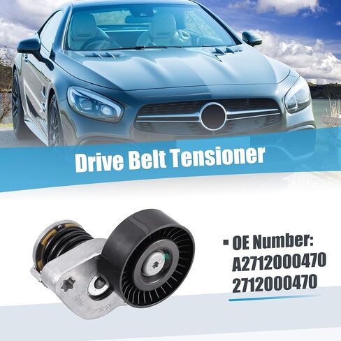 X AUTOHAUX Belt Tensioner Pulley Assembly A2712000470 for Mercedes-Benz C250 2012-2015 for Mercedes-Benz SLK250 2012-2015 Serpentine Tensioner in Saudi Arabia