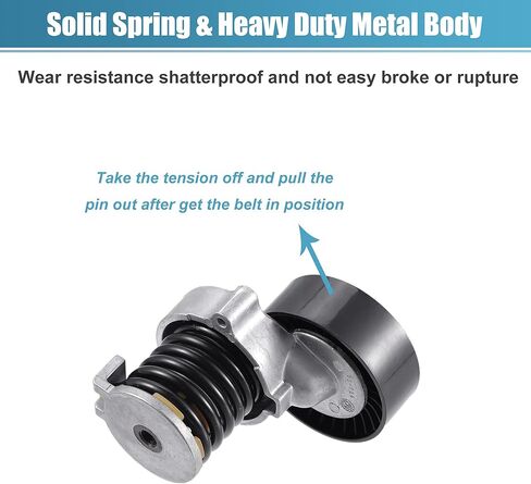 X AUTOHAUX Belt Tensioner Pulley Assembly A2712000470 for Mercedes-Benz C250 2012-2015 for Mercedes-Benz SLK250 2012-2015 Serpentine Tensioner in Saudi Arabia