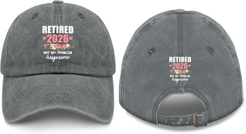 Made in USA Womens Funny 2026 Retirement Hat for Men Cotton Washed Baseball Caps Adjustable Hat in Saudi Arabia