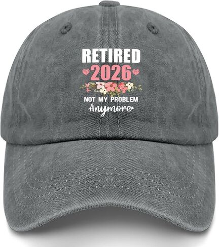 Made in USA Womens Funny 2026 Retirement Hat for Men Cotton Washed Baseball Caps Adjustable Hat in Saudi Arabia