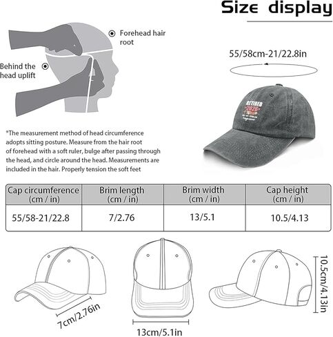 Made in USA Womens Funny 2026 Retirement Hat for Men Cotton Washed Baseball Caps Adjustable Hat in Saudi Arabia