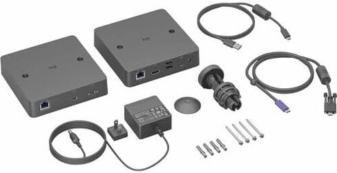 لوجيتك تمديد | اتصال BYOD بكابل فردي للغرف التي تعمل بنظام Android - 2 × شبكة (RJ-45) - 5 × USB - 1 × مخرج HDMI - 2160p - 4K - 3840 x 2160 - زوج ملتوي - الفئة 6، الفئة 6a، الفئة 5e - in Kuwait