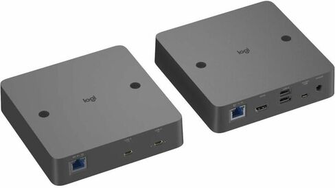 لوجيتك تمديد | اتصال BYOD بكابل فردي للغرف التي تعمل بنظام Android - 2 × شبكة (RJ-45) - 5 × USB - 1 × مخرج HDMI - 2160p - 4K - 3840 x 2160 - زوج ملتوي - الفئة 6، الفئة 6a، الفئة 5e - in Kuwait