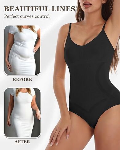 VVL Shapewear for Women, Body Suits for Womens Tummy Control, Seamless Shapewear Bodysuit in Saudi Arabia