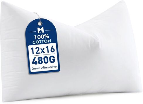 MIULEE 14x36 Synthetic Down Alternative Pillow Insert, Fluffy Soft Throw Pillow for Couch Bed Sofa Plush Luxury Lumbar Support in Saudi Arabia