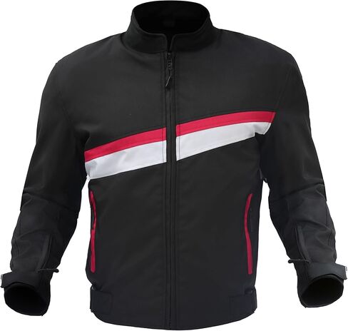 WICKED STOCK Men's Motorcycle Jacket - Winter CE Level 1 Armor – YKK Zipper, Mesh Lining & Multiple Pockets in Saudi Arabia