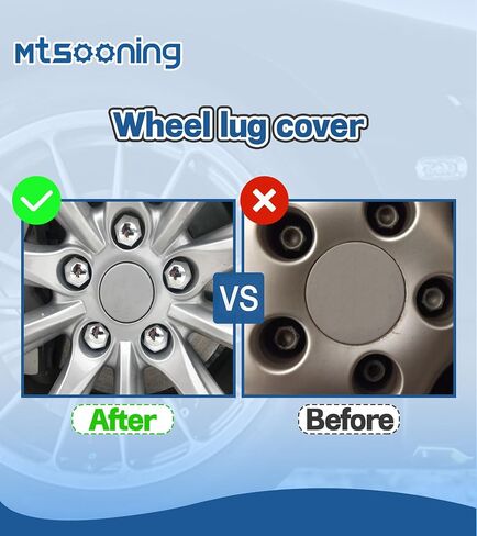 20Pcs Silver Universal Anti-Rust 21mm Chrome Glossy ABS Auto Trim Tyre Wheel Nut Screw Bolt Protection Covers Caps Car Styling in Kuwait