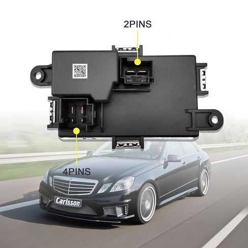 مقاوم محرك منفاخ HVAC متوافق مع وحدة التحكم في المروحة Mercedes-Benz C250،C300،C350،C63/CLS63/E63 AMG،CLS400،CLS550،CLS63/E63 AMG S،E250،E350،E400،E550،GLK250،GLK350،SL400 مندوب #2128702110 in Kuwait