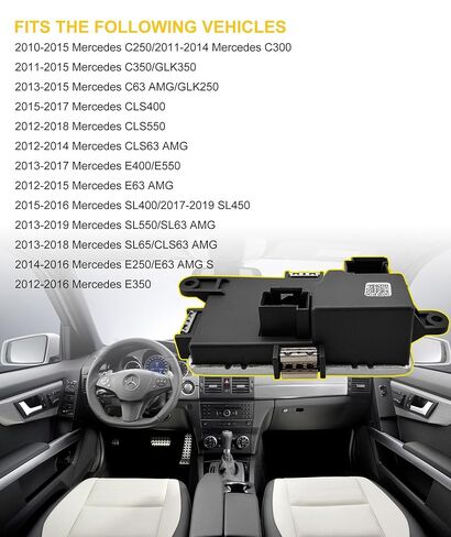 مقاوم محرك منفاخ HVAC متوافق مع وحدة التحكم في المروحة Mercedes-Benz C250،C300،C350،C63/CLS63/E63 AMG،CLS400،CLS550،CLS63/E63 AMG S،E250،E350،E400،E550،GLK250،GLK350،SL400 مندوب #2128702110 in Kuwait